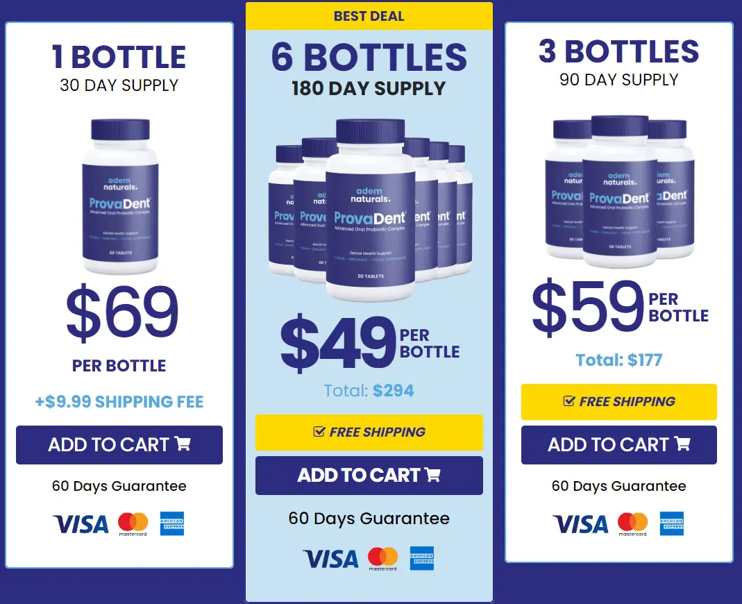 Provadent-pricing-table